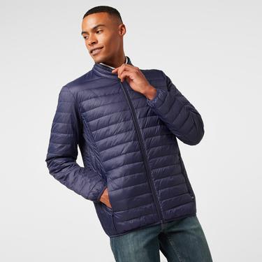  Nautica Erkek Lacivert Su Kaydırma Özellikli Kaz Tüyü Mont