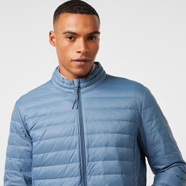  Nautica Erkek Mavi Su Kaydırma Özellikli Kaz Tüyü Mont