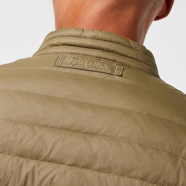  Nautica Erkek Haki Su Kaydırma Özellikli Kaz Tüyü Mont