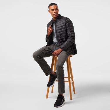  Nautica Erkek Siyah Su Kaydırma Özellikli Kaz Tüyü Mont