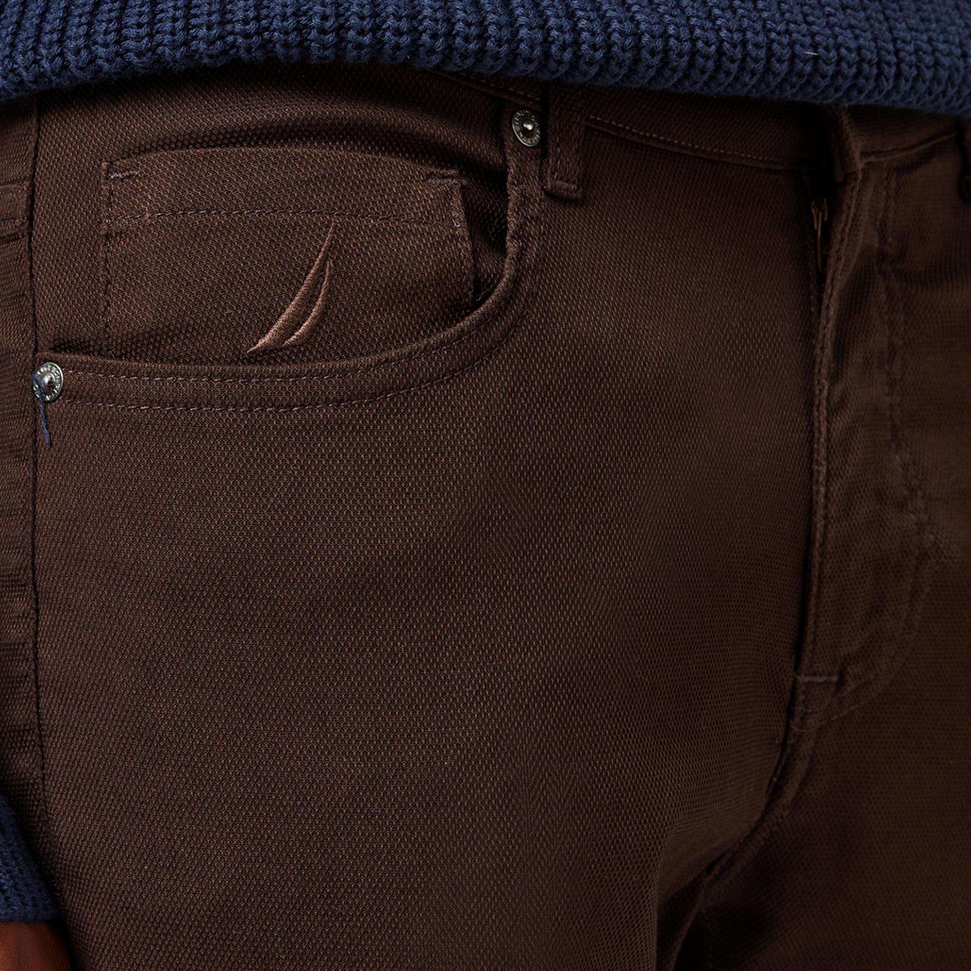 Nautica Erkek Kahverengi Slim Fit Pantolon