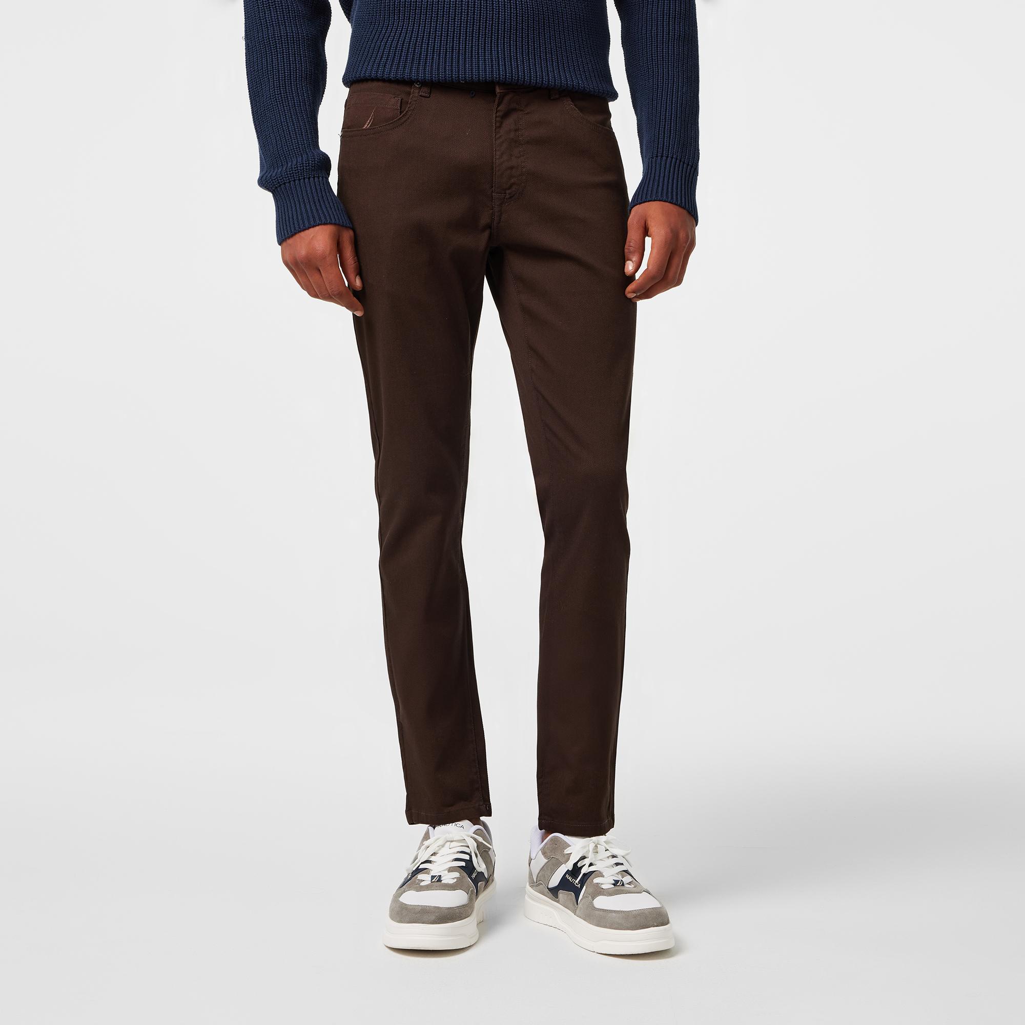 Nautica Erkek Kahverengi Slim Fit Pantolon