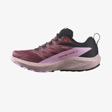  Salomon Sense Ride 5 Gore-Tex Trail Kadın Mor Koşu Ayakkabısı