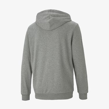  Puma Essentials Small Logo Full-Zip  Erkek Gri Günlük Sweatshirt