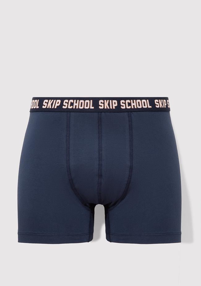  Mavi Lacivert Basic Boxer 0911644-32184