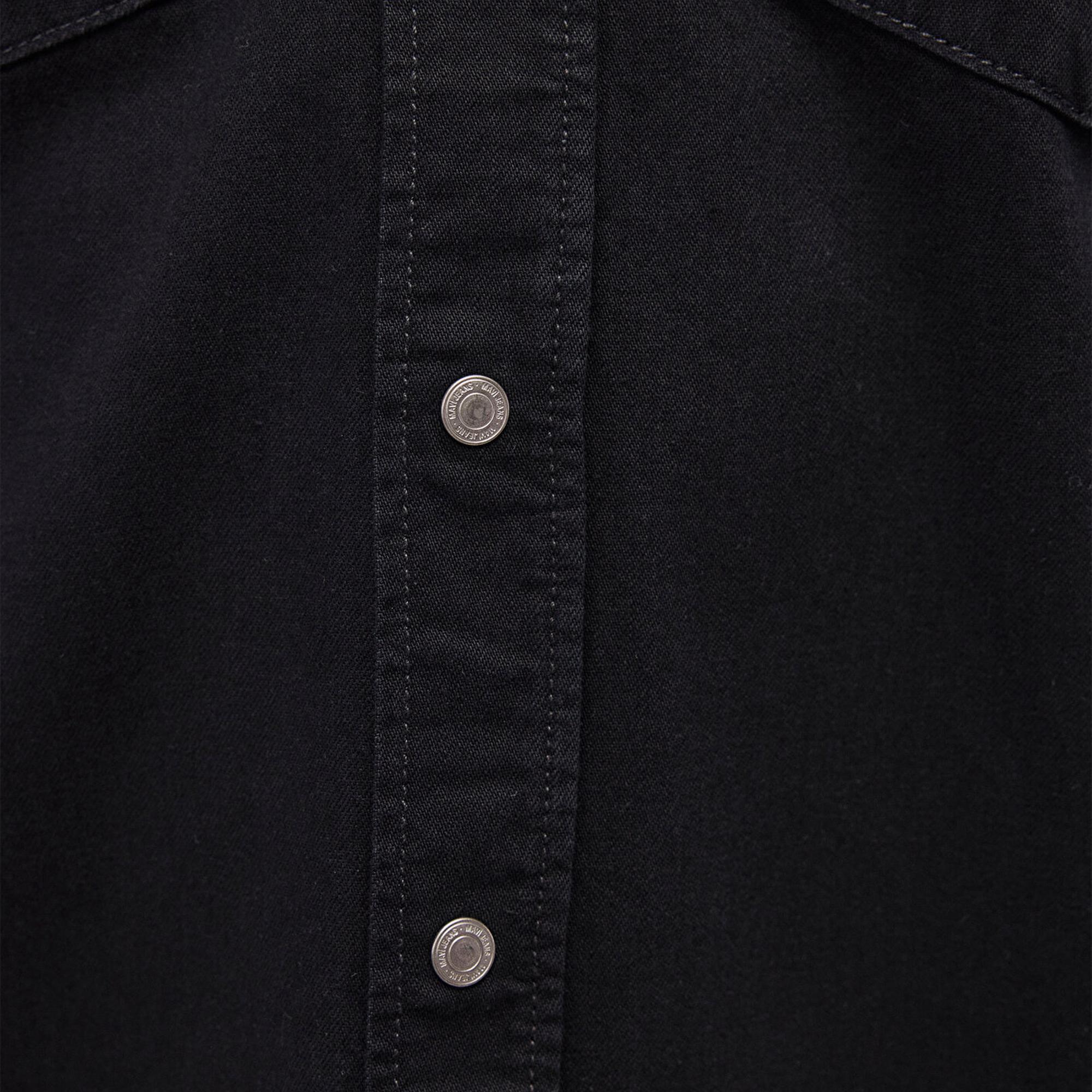 Mavi Ted Koyu Dumanlı Denim Jean Gömlek Slim Fit / Dar Kesim 0210909-87934