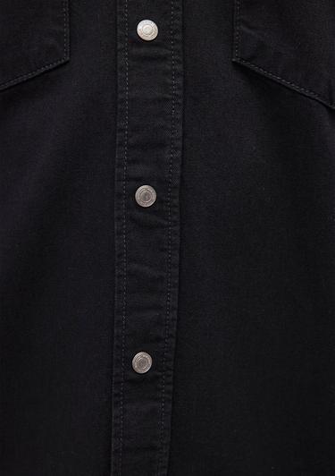  Mavi Ted Koyu Dumanlı Denim Jean Gömlek Slim Fit / Dar Kesim 0210909-87934