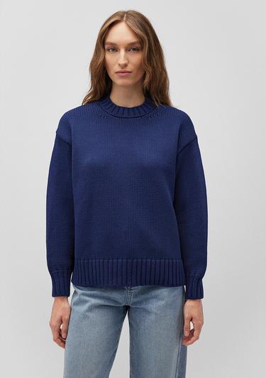  Mavi Bisiklet Yaka Lacivert Kazak Oversize / Geniş Kesim 1710516-84371