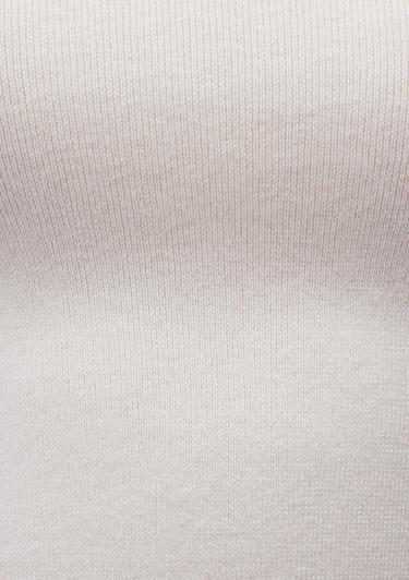  Mavi Bisiklet Yaka Beyaz Crop Kazak Crop / Kısa Kesim 1710474-70057