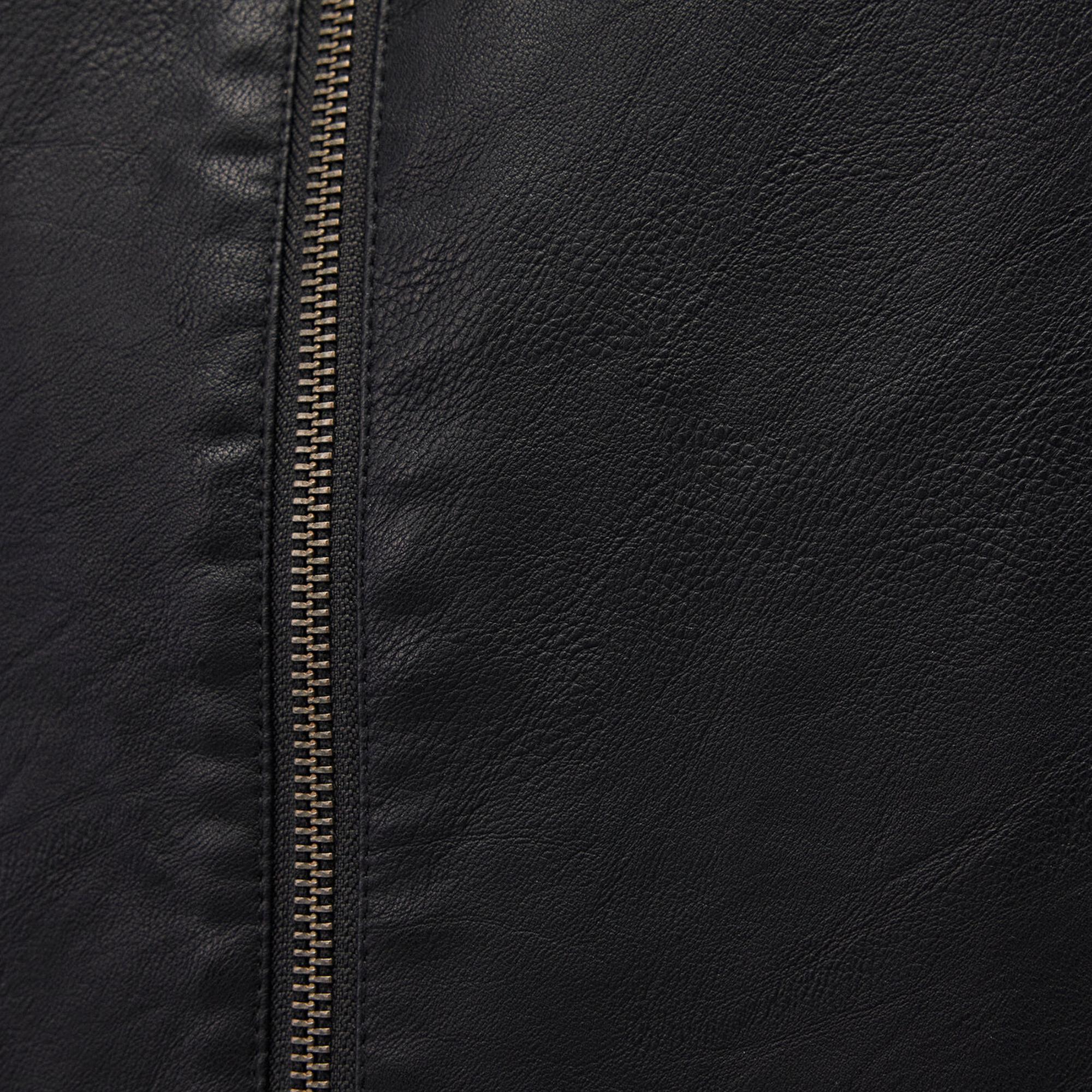 Mavi Siyah Suni Deri Ceket Slim Fit / Dar Kesim 0110438-71379