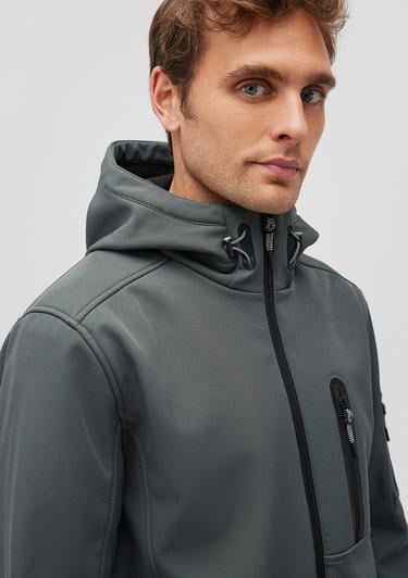  Mavi Kapüşonlu Yeşil Ceket Slim Fit / Dar Kesim 0110264-71598