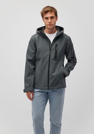  Mavi Kapüşonlu Yeşil Ceket Slim Fit / Dar Kesim 0110264-71598