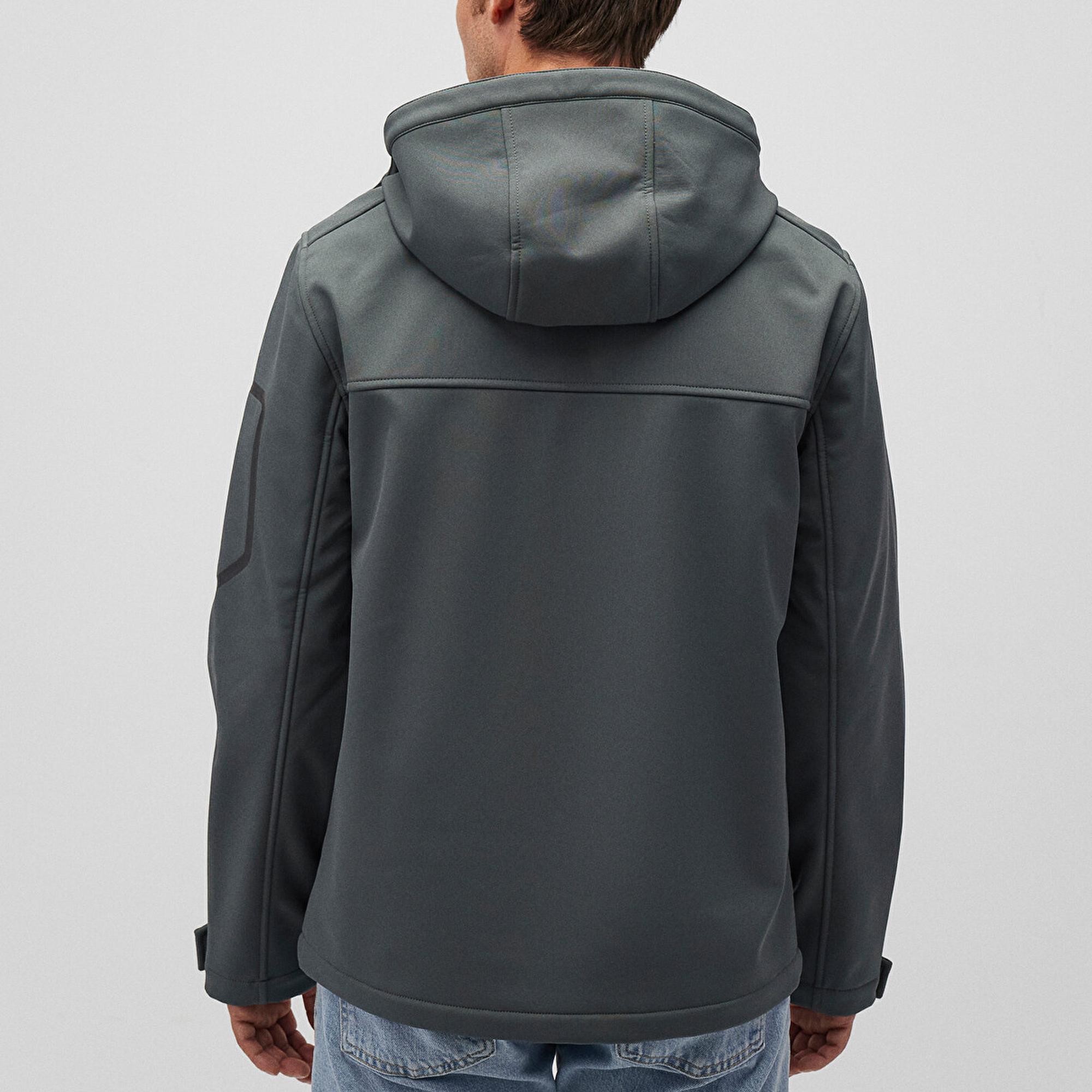 Mavi Kapüşonlu Yeşil Ceket Slim Fit / Dar Kesim 0110264-71598