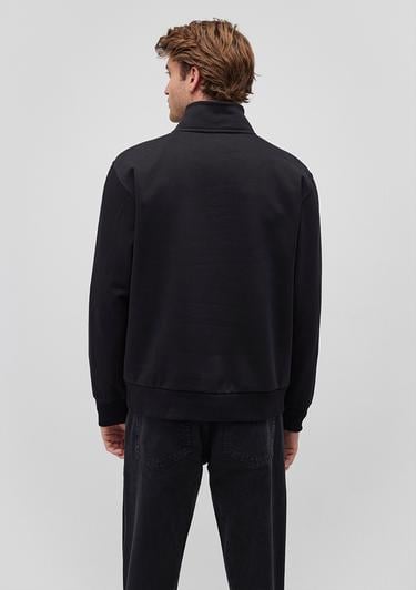  Mavi Yarı Fermuarlı Siyah Basic Sweatshirt 0S10278-900