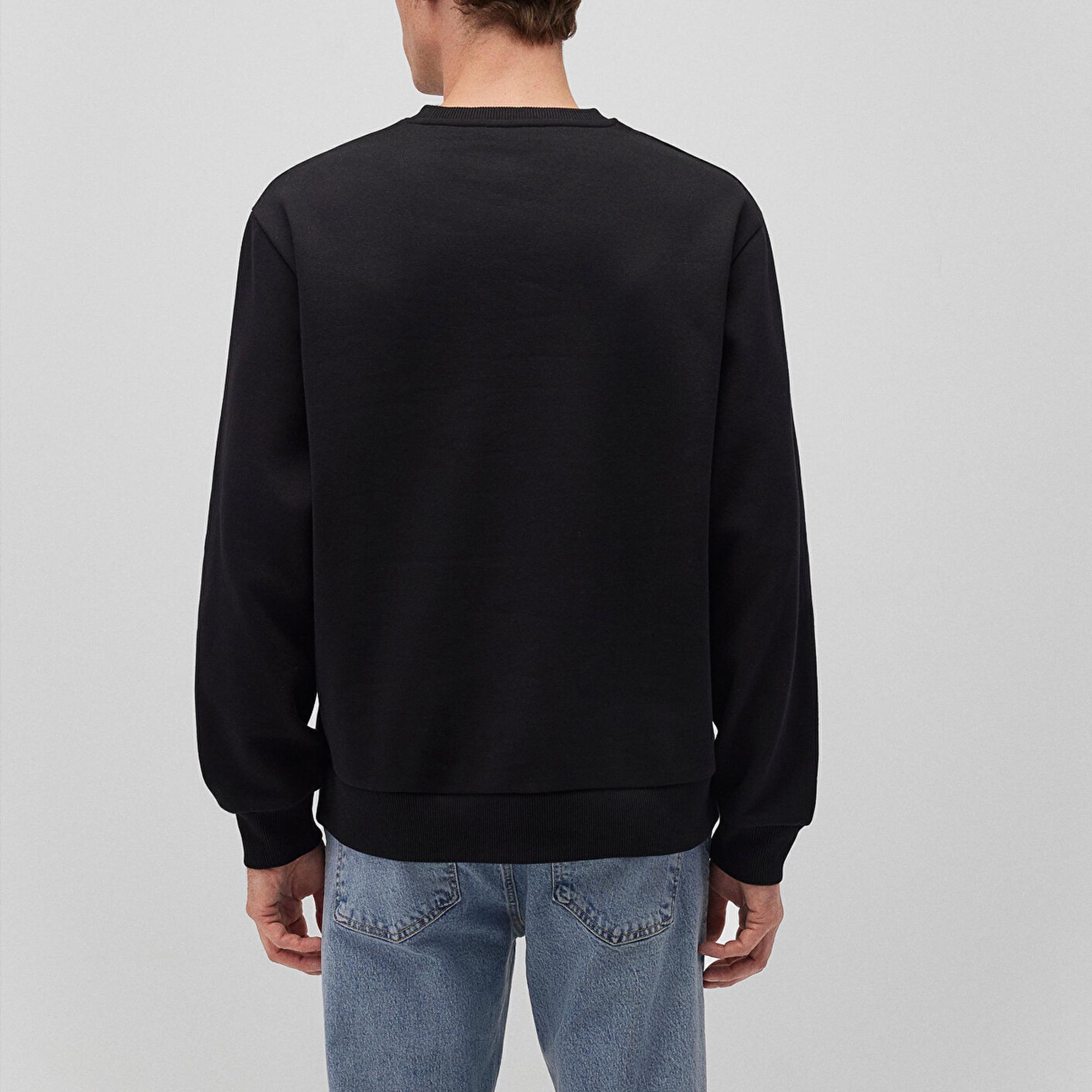 Mavi Bisiklet Yaka Siyah Basic Sweatshirt 0S10276-900