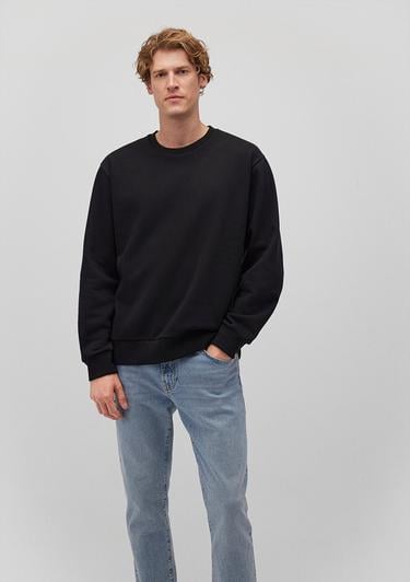 Mavi Bisiklet Yaka Siyah Basic Sweatshirt 0S10276-900