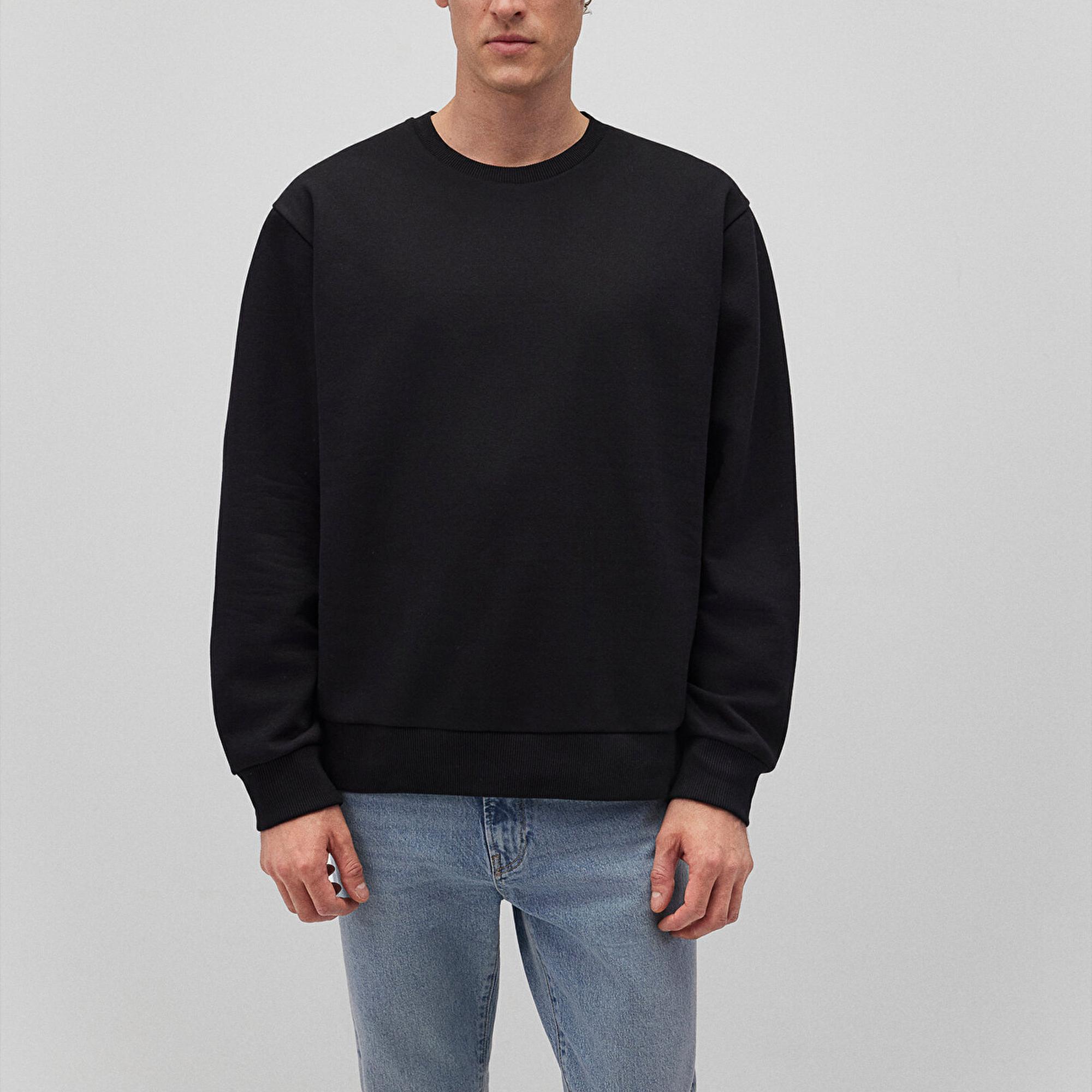 Mavi Bisiklet Yaka Siyah Basic Sweatshirt 0S10276-900