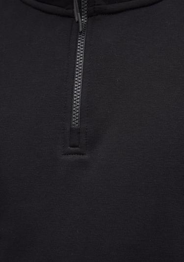  Mavi Yarı Fermuarlı Siyah Basic Sweatshirt 0S10278-900