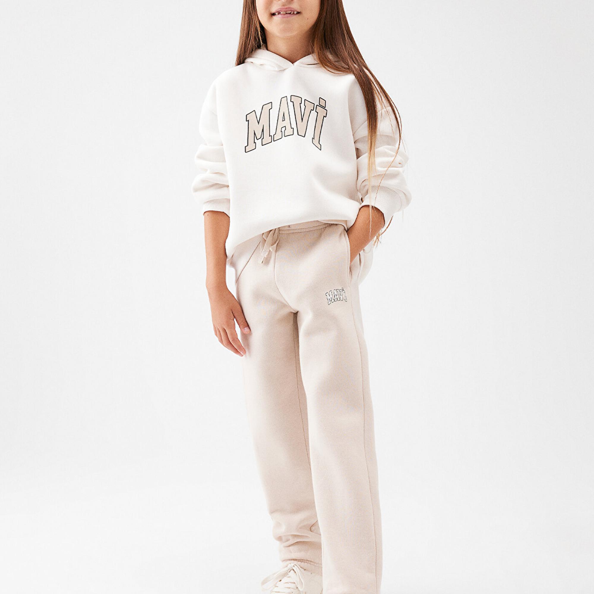 Mavi Mavi Logo Baskılı Bej Eşofman Altı 7010000-70143