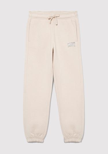  Mavi Mavi Logo Baskılı Bej Eşofman Altı 7010000-70143