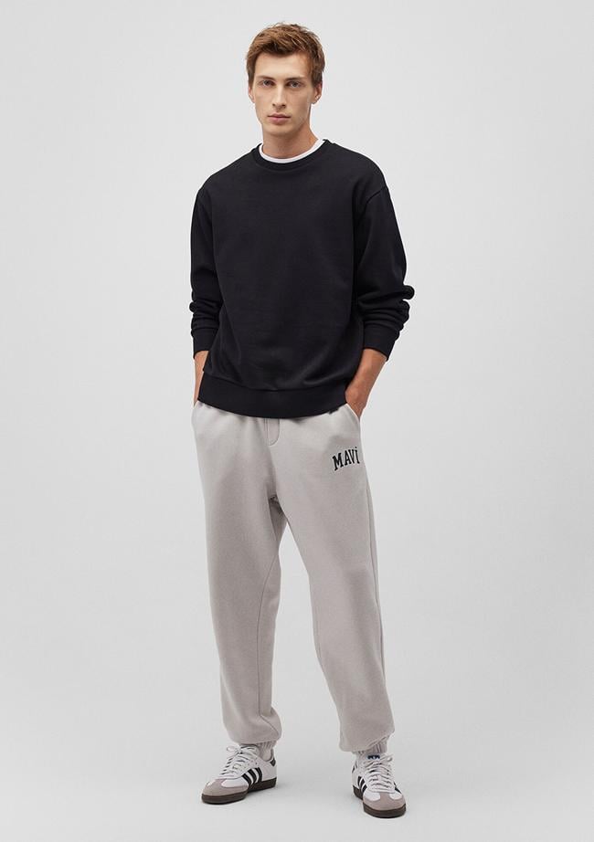  Mavi Mavi Logo Baskılı Gri Eşofman Altı 0010207-70074