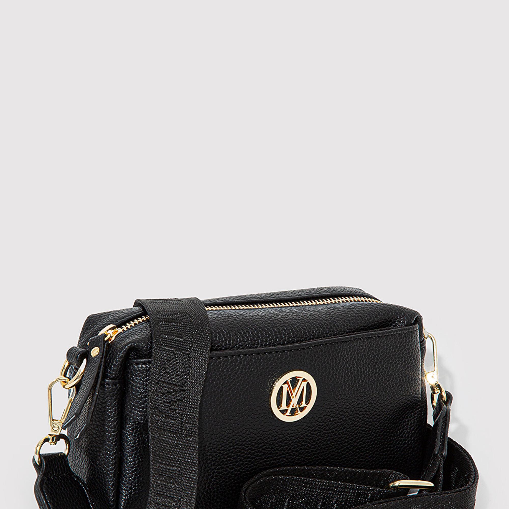 Mavi Mühür Logo Detaylı Siyah Çapraz Çanta 1912662-900