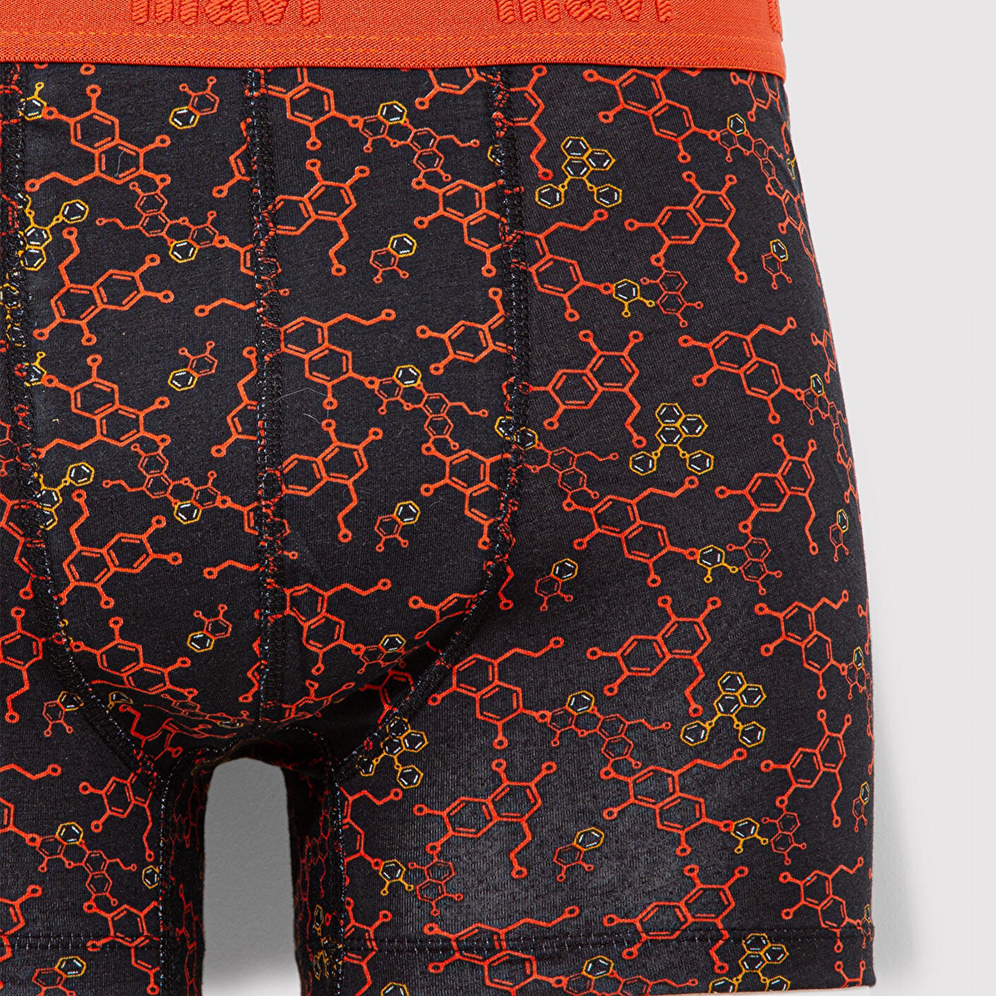 Mavi Baskılı Siyah Boxer 0911636-900