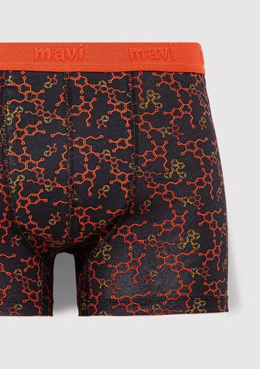  Mavi Baskılı Siyah Boxer 0911636-900