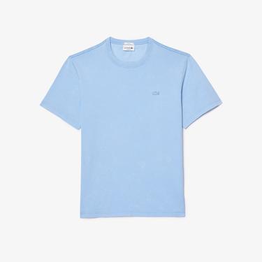  Unisex Classic Fit Bisiklet Yaka Açık Mavi T-Shirt