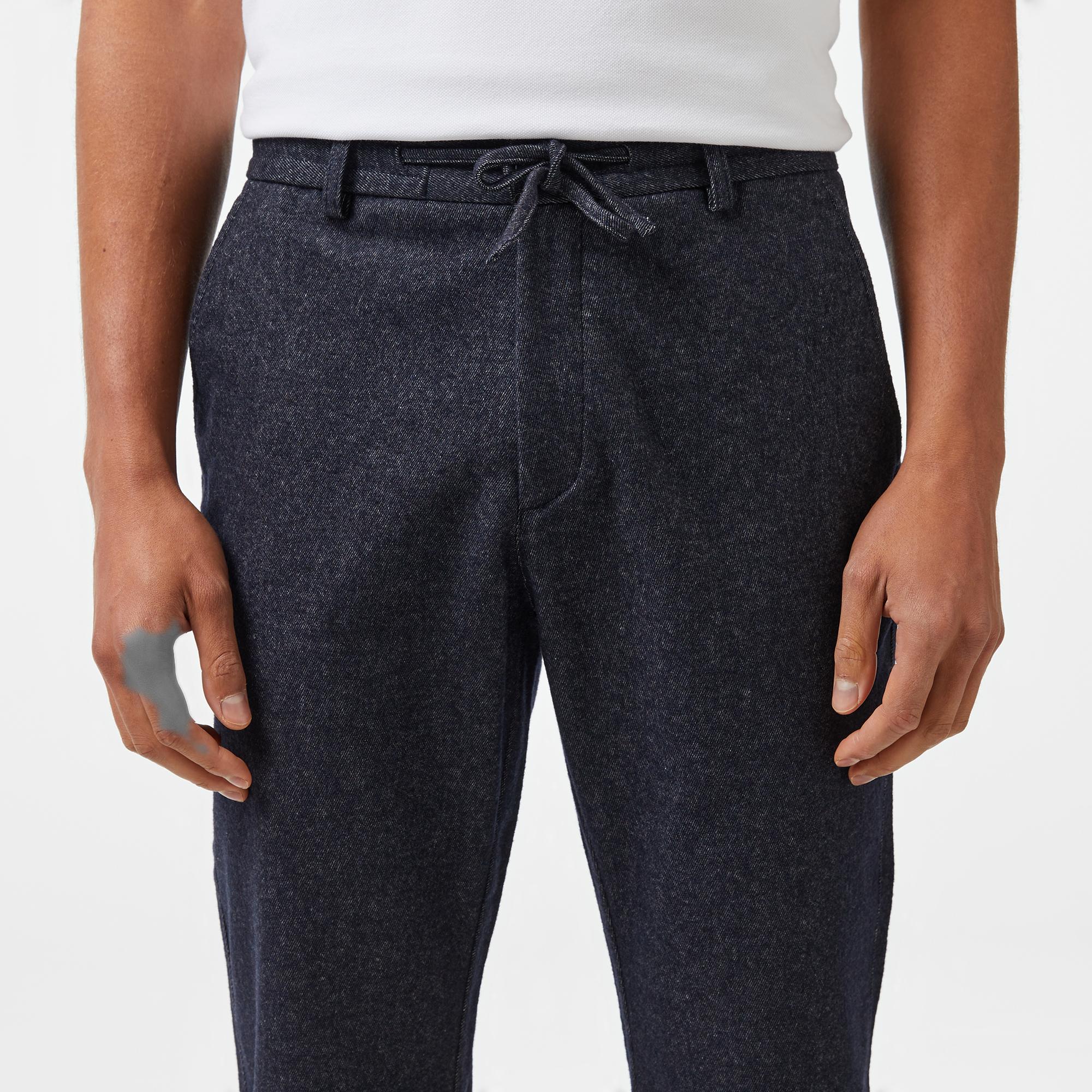 Erkek Tapered Fit Chino Lacivert Pantolon