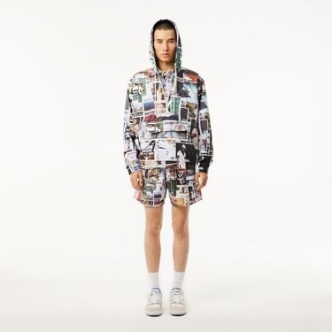  L.12.12 Erkek Loose Fit Baskılı Renkli Polo