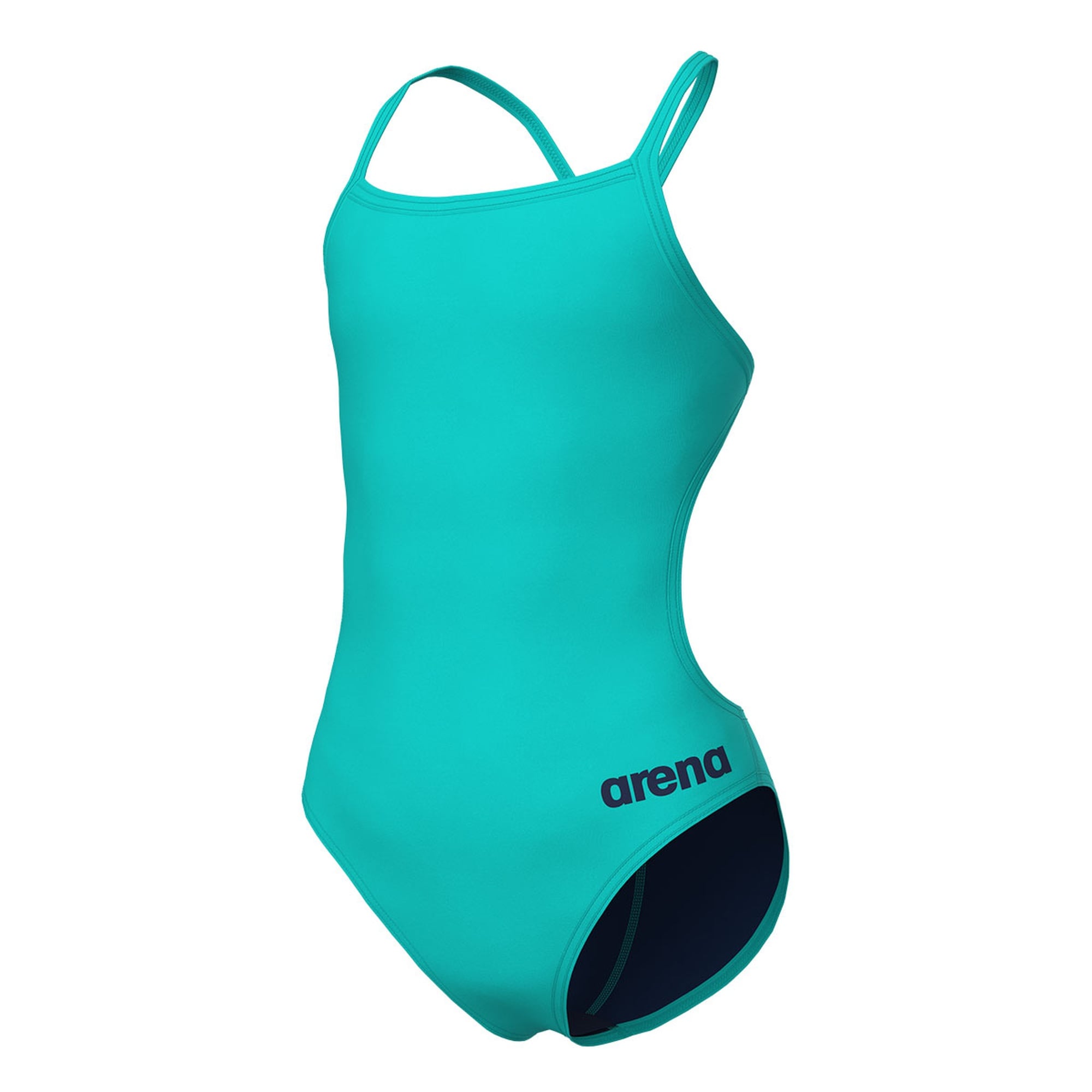 Team Swimsuit Challenge Solid Çocuk Mavi Yüzücü Mayosu 004765870