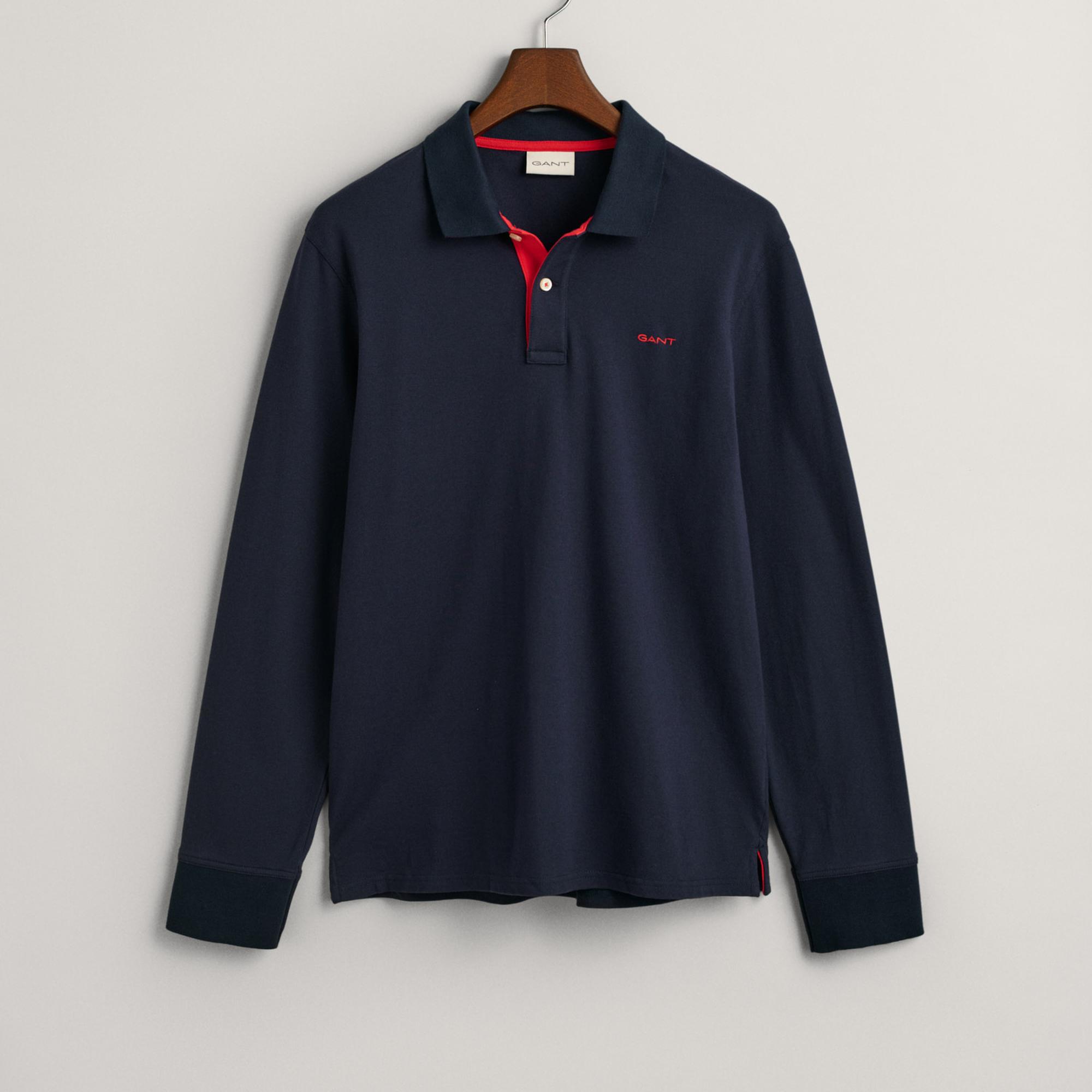 GANT Erkek Lacivert Regular Fit Polo