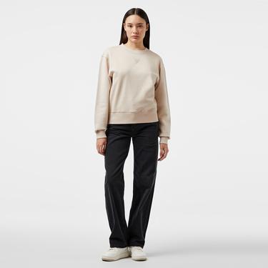  Guess Cotton Brushed 390 Kadın Krem Sweatshirt