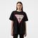 Guess Shiny Triangle Mid Organic Stream Jersey 180 Kadın Beyaz T-Shirt