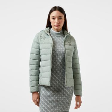  Guess Solid Heavy Diann Stretch Creamy Plain Kadın Yeşil Mont