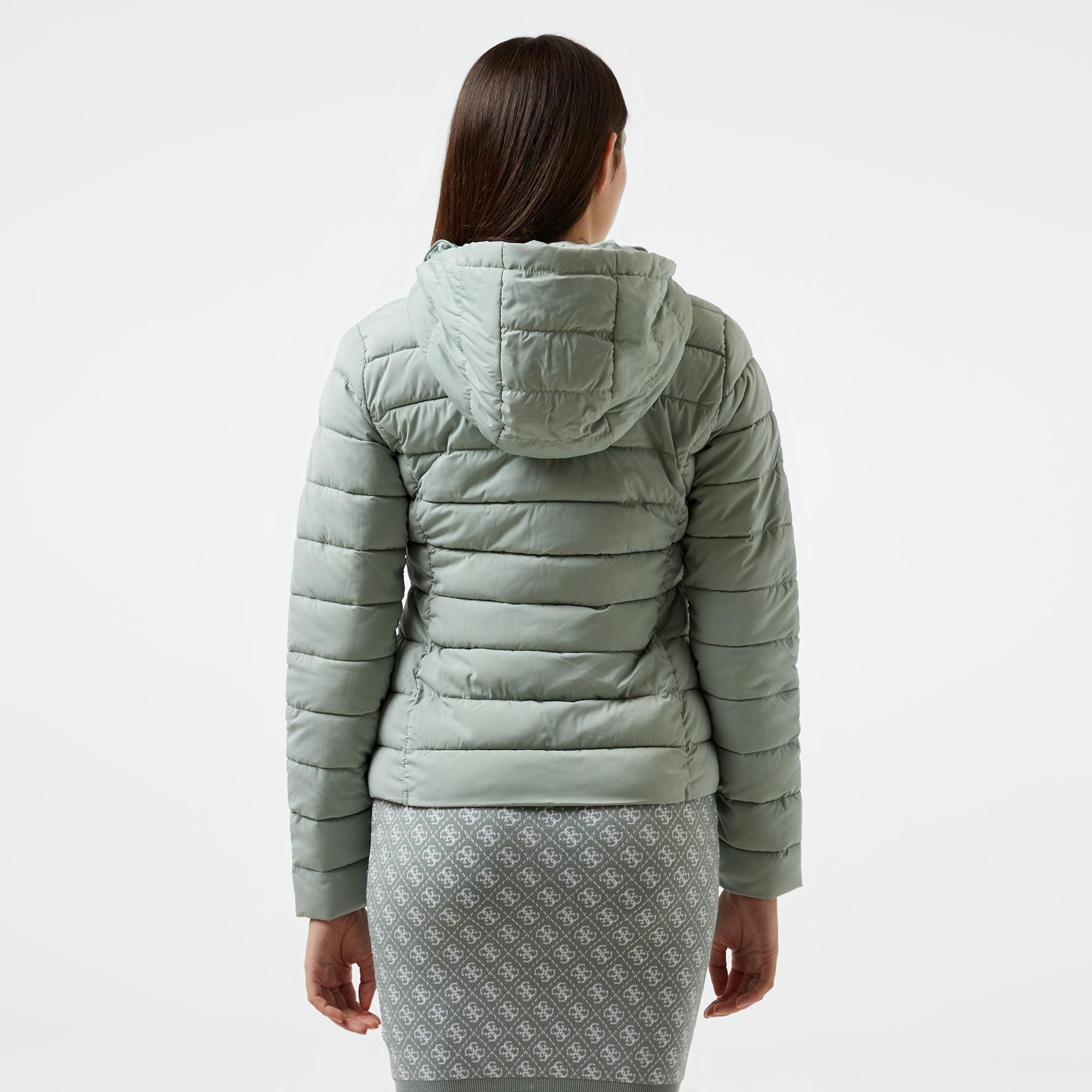 Guess Solid Heavy Diann Stretch Creamy Plain Kadın Yeşil Mont