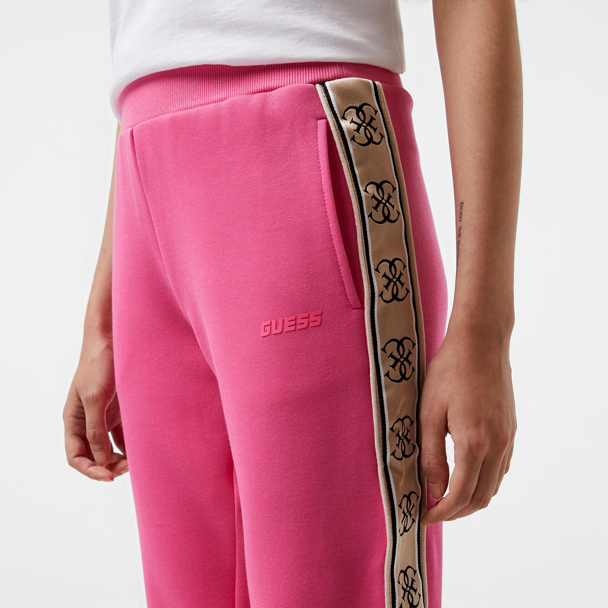 Guess Britney Jogger Punto Milano 300 Kadın Pembe Eşofman Altı