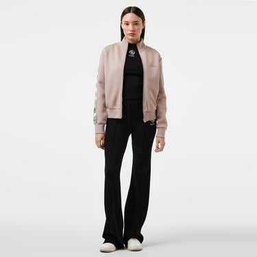  Guess Britney Full Zip Punto Milano 300 Kadın Kahverengi Sweatshirt