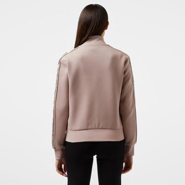  Guess Britney Full Zip Punto Milano 300 Kadın Kahverengi Sweatshirt