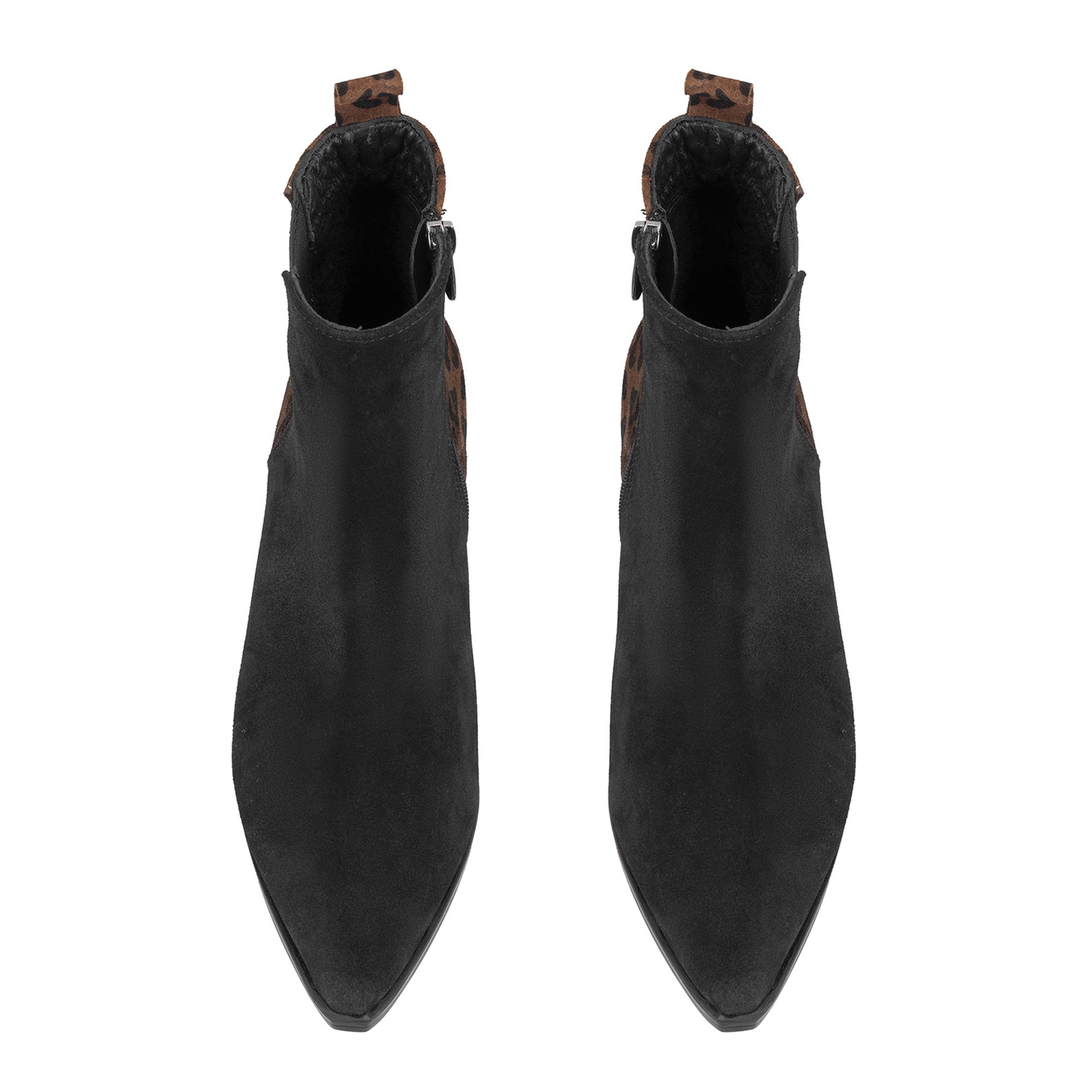 Mena Siyah Kadın Deri Bot