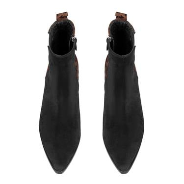  Mena Siyah Kadın Deri Bot