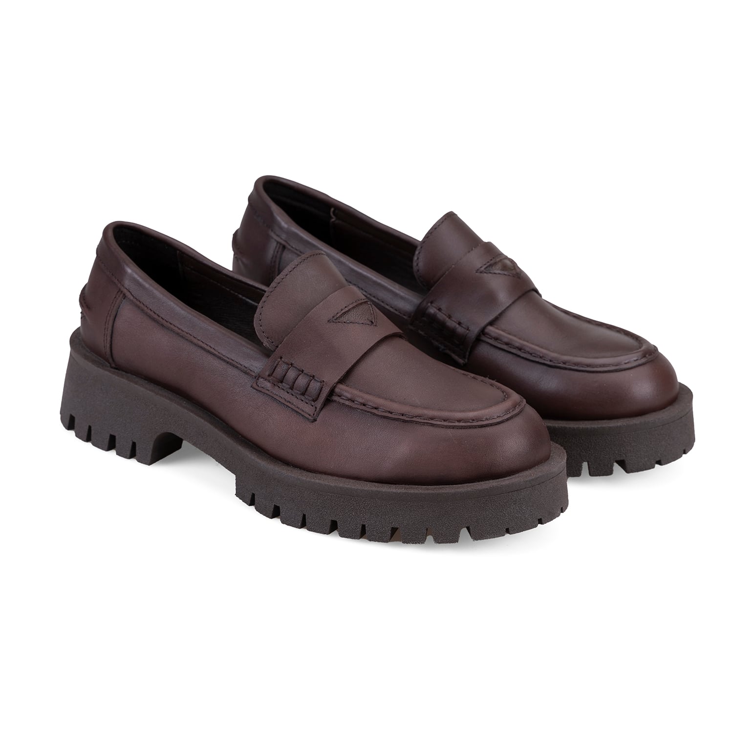  Kadın Kahve Deri Günlük Ayakkabı