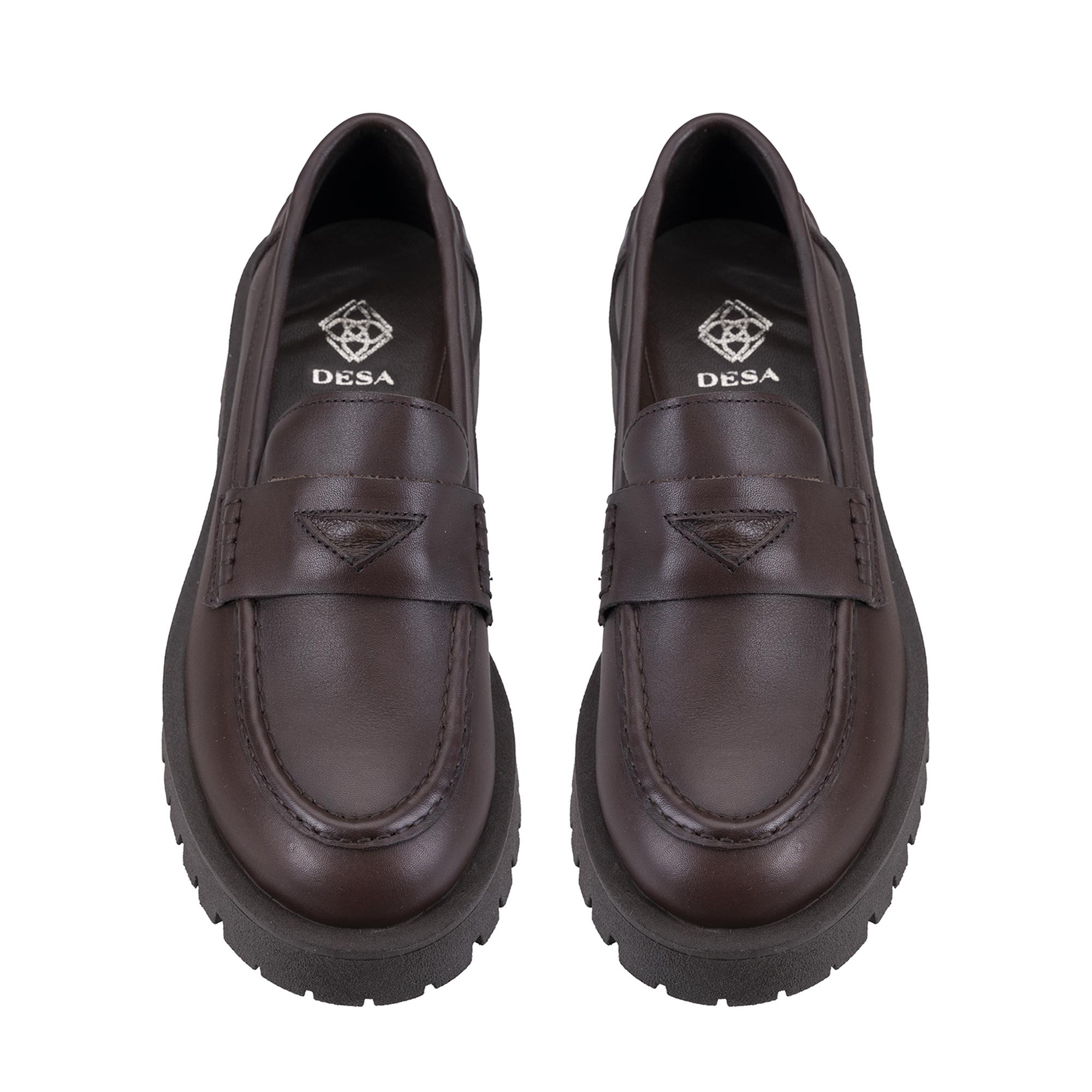 Kadın Kahve Deri Günlük Ayakkabı