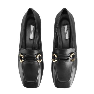  Kadın Siyah Deri Günlük Ayakkabı