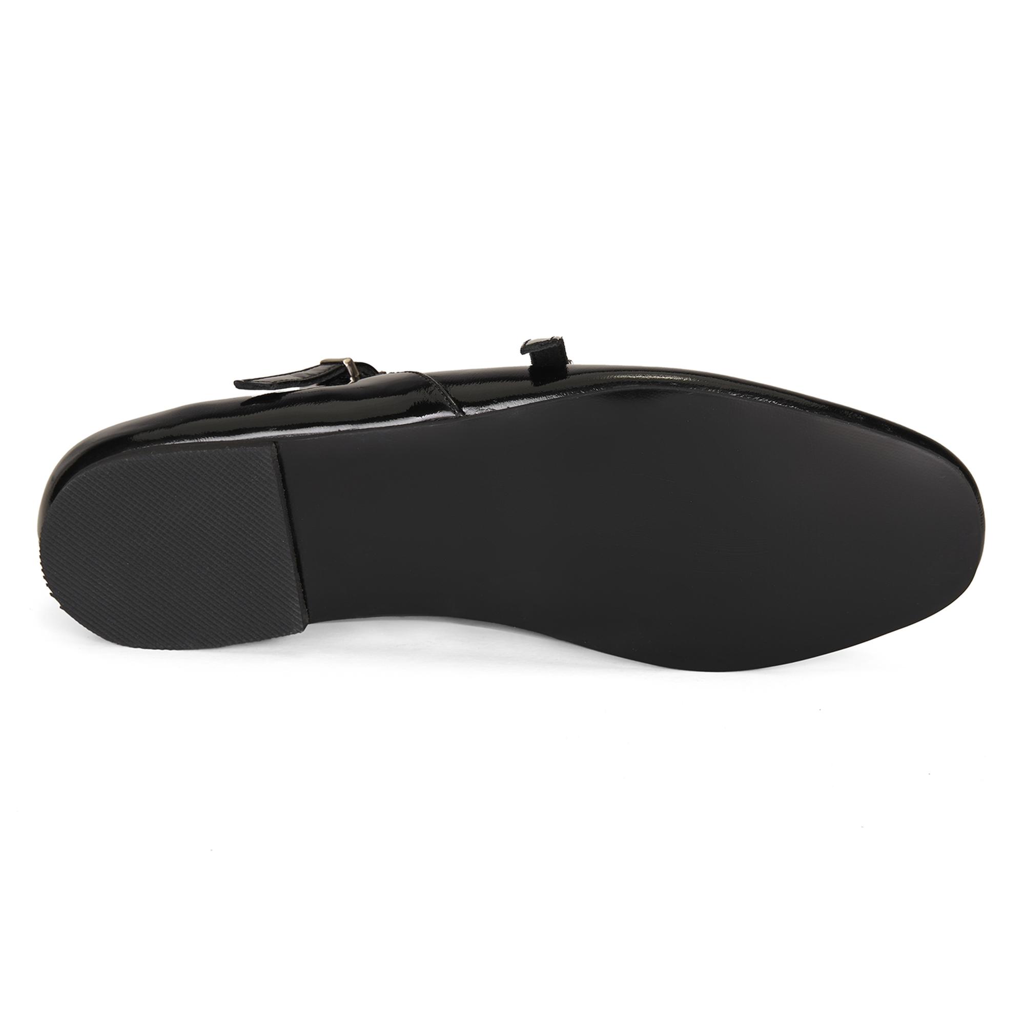 Kadın Siyah Mary Jane Deri Günlük Ayakkabı