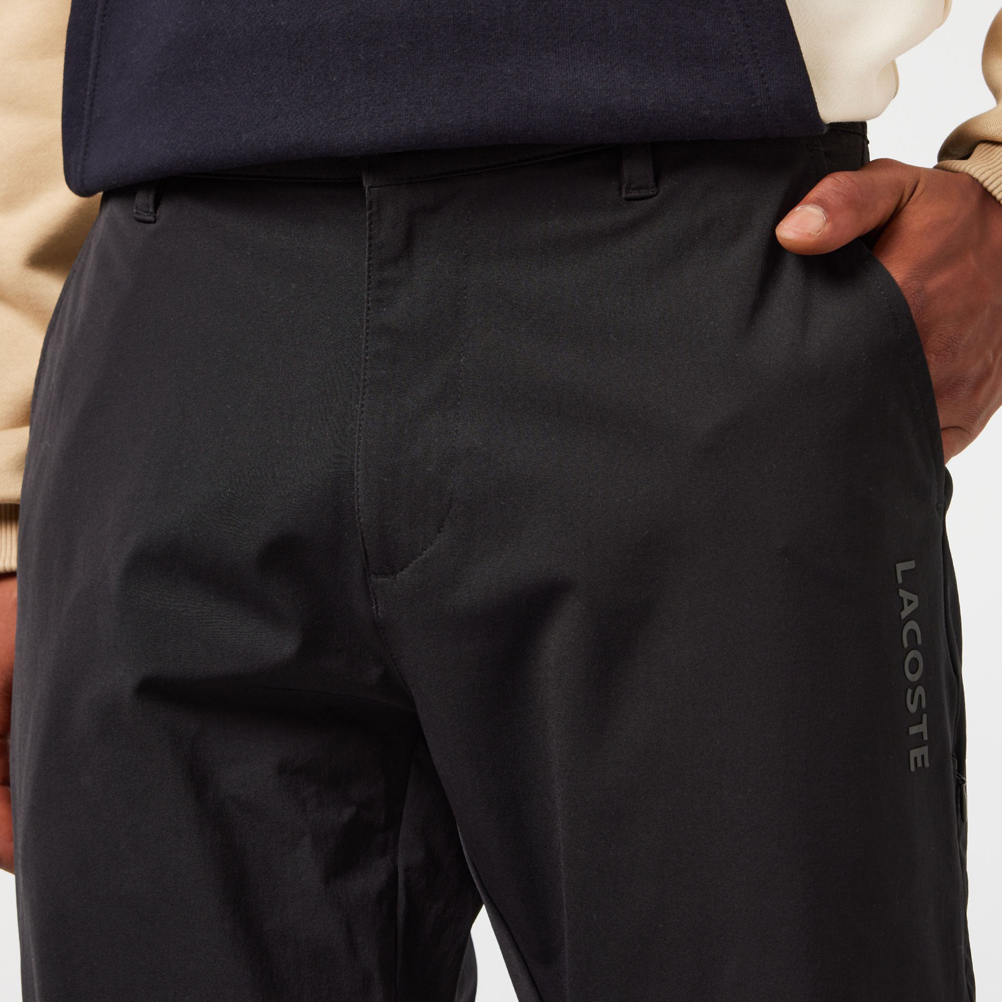 Erkek Straight Fit Chino Siyah Pantolon