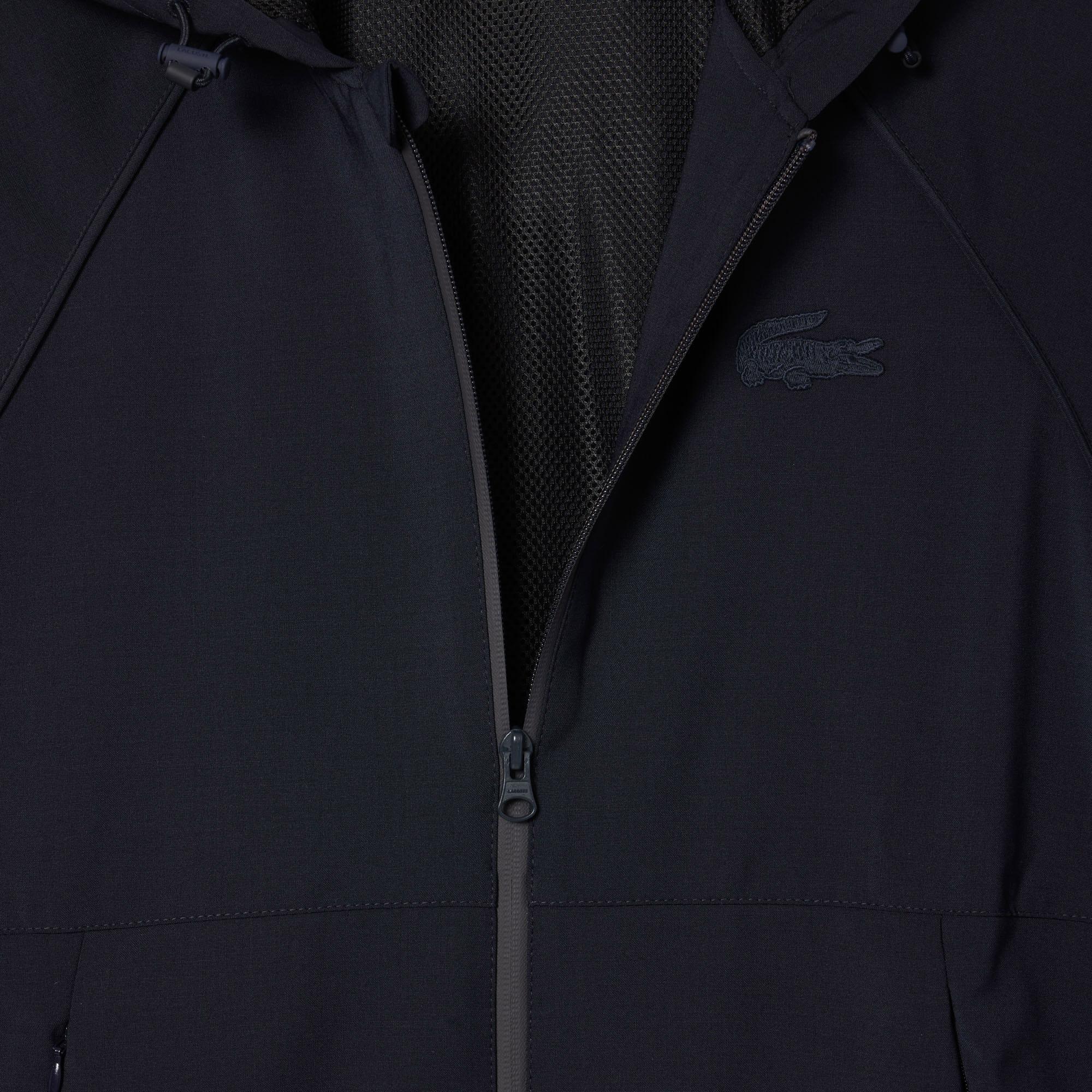 Kadın Relaxed Fit Kapüşonlu Lacivert Yağmurluk