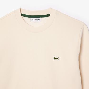  Lacoste Erkek Classic Fit Bisiklet Yaka Krem Sweatshirt