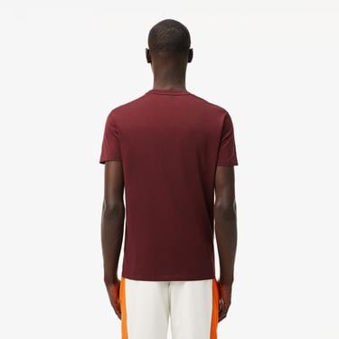 Erkek Regular Fit Bisiklet Yaka Bordo T-Shirt